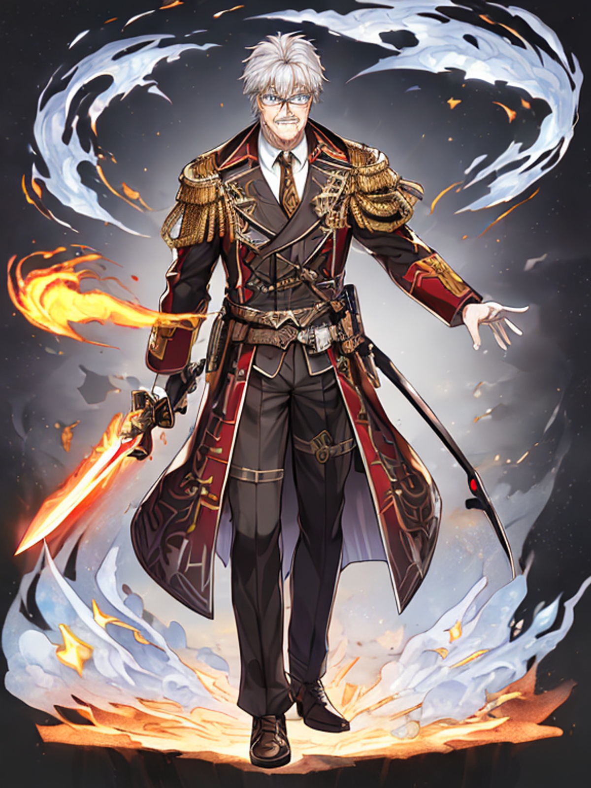 Ssr 炎の魔剣使い軍人 Chichi Pui ちちぷい Aiイラスト専用の投稿サイト Ssr 炎の魔剣使い軍人 Chichi Pui ちちぷい Aiイラスト専用の投稿サイト
