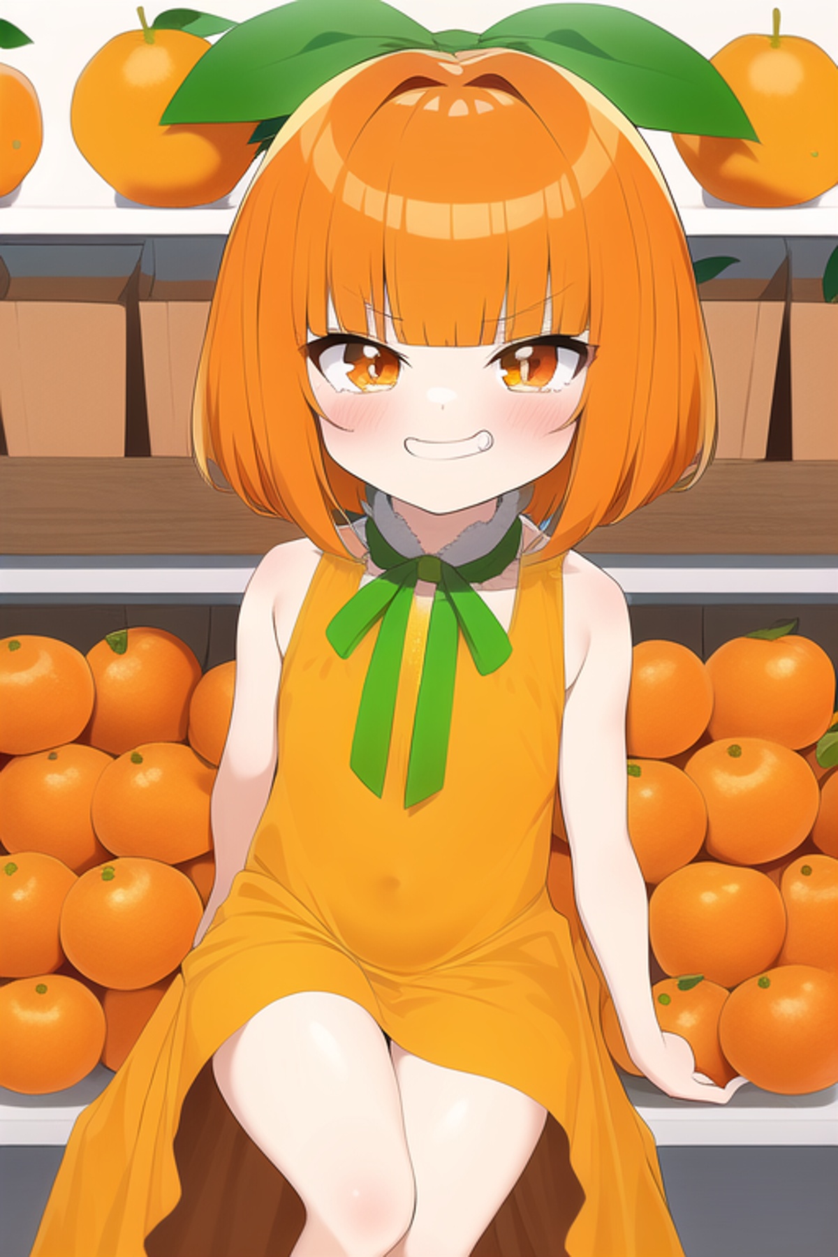 Orange Girl | chichi-pui（ちちぷい）AIイラスト専用の投稿サイト