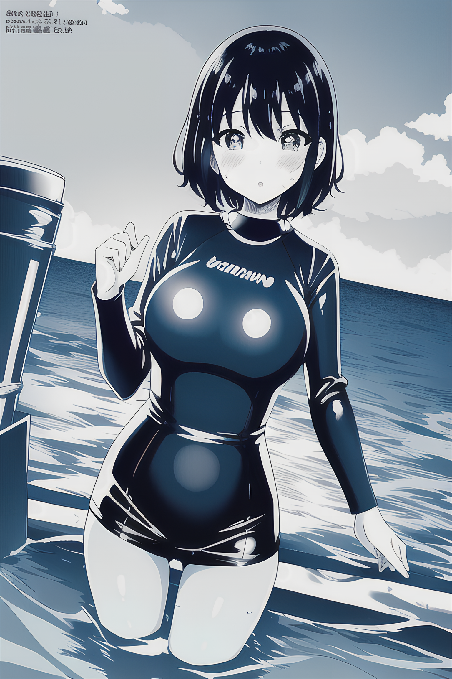 イラストレーテッド ウェットスーツ Chichi Pui ちちぷい Aiイラスト専用の投稿サイト