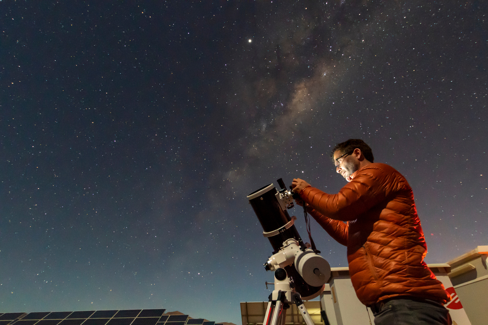 Gazing at the Chilean night sky