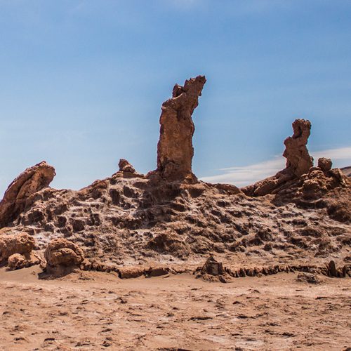 The Valley of the Moon in the Atacama Desert. Known for its