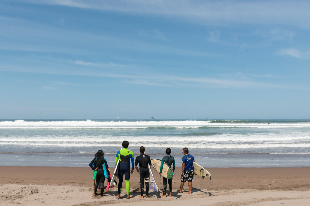 surfing in Chile