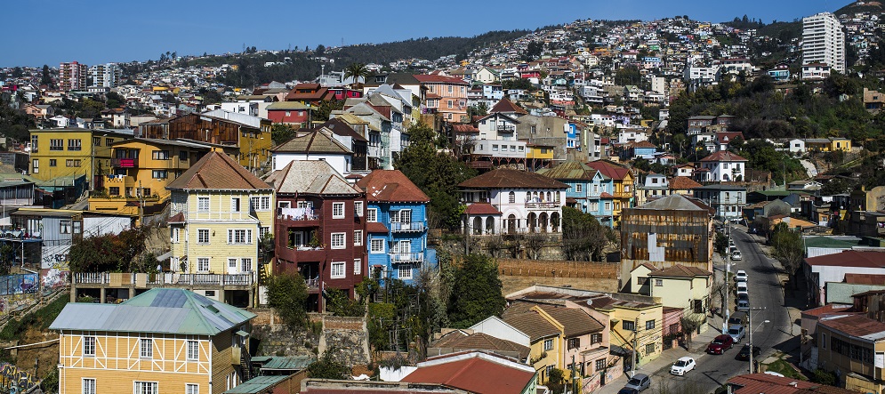 Valparaíso de Chile con su colorida arquitectura