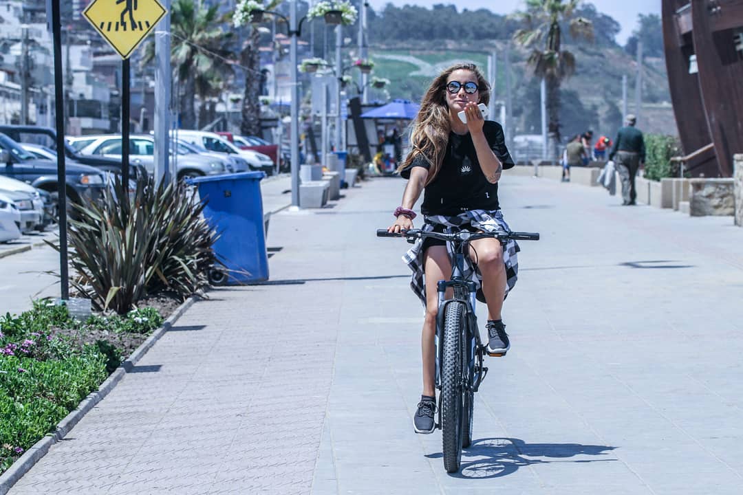 Bike path in Reñaca, Chile