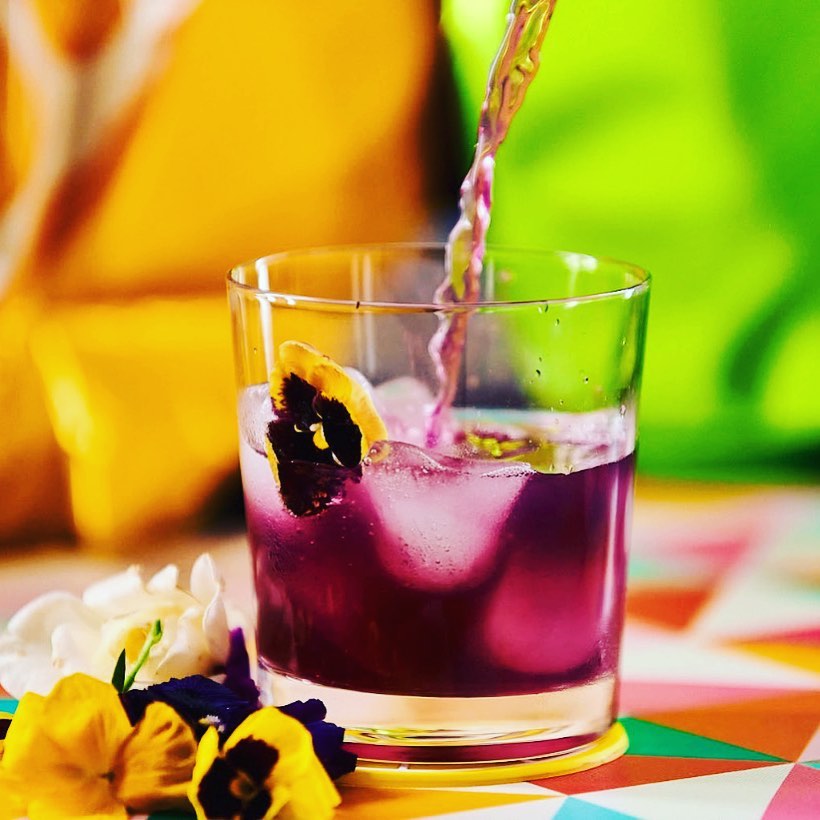 Le cocktail “Granada Sour” (Grenade Sour)