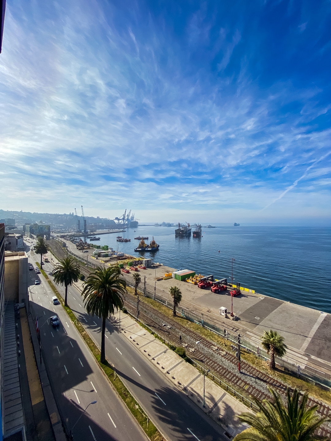 Bike path in Valparaíso, Chile