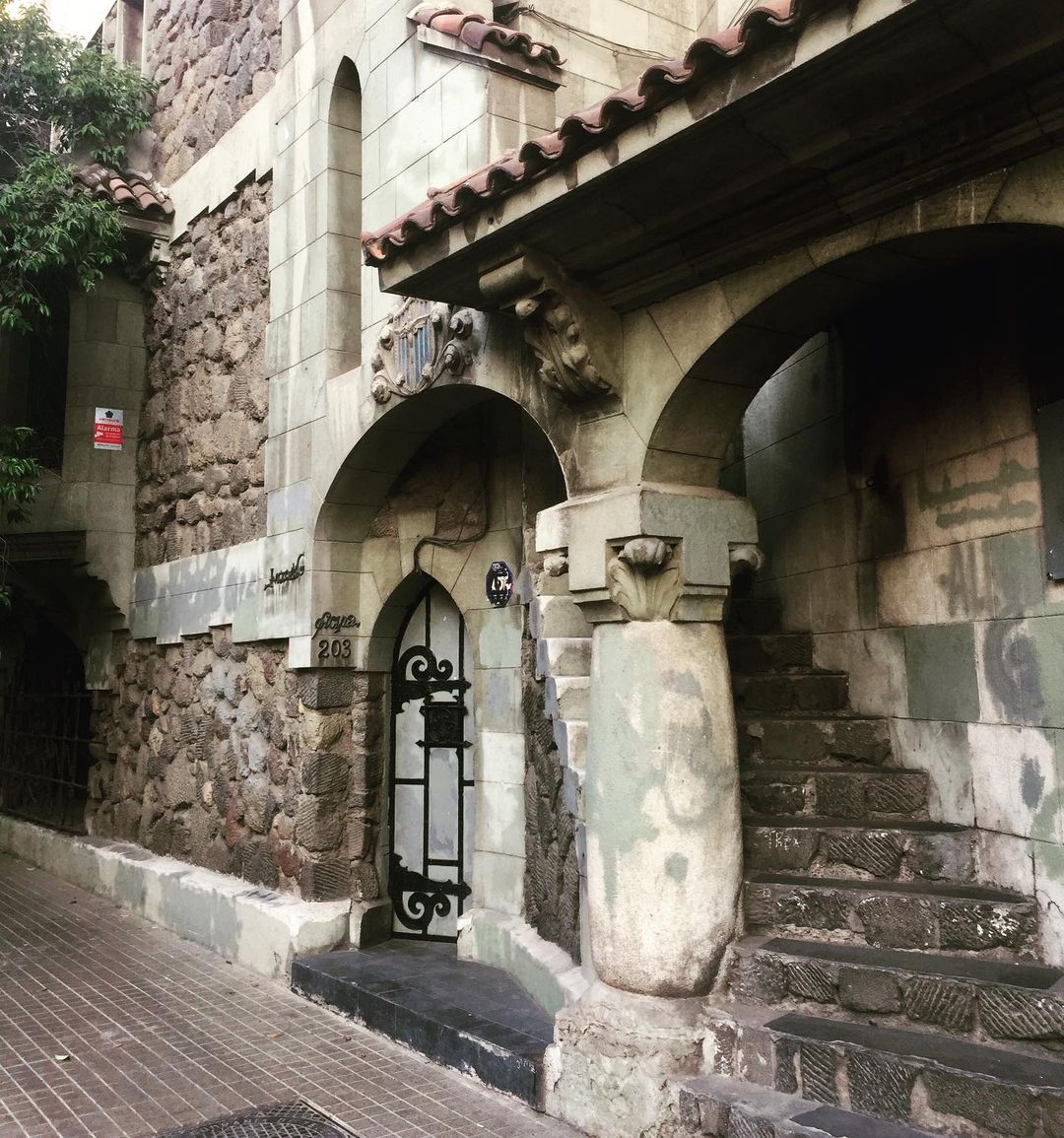 Façade of Casa Kulczewski, Historic Conservation site, Lastarria Neighborhood