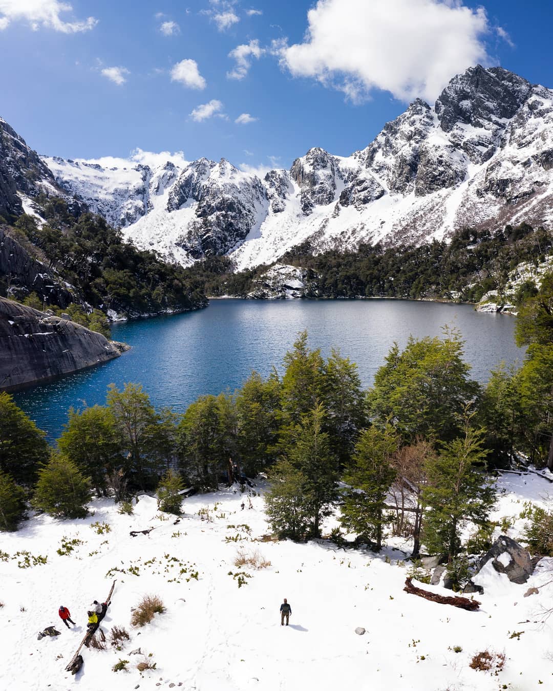 Blick auf die Lagune Pirquinco, Ralco