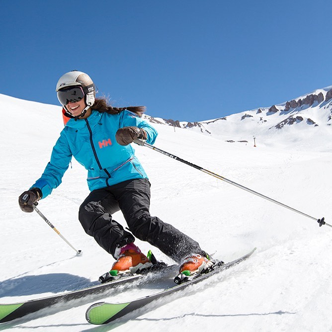 Spaß beim Skifahren