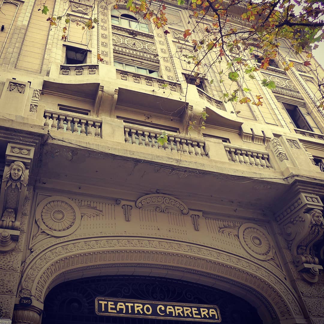 Façade of the Carrera Theater, Concha y Toro neighborhood, Santiago Heritage Route