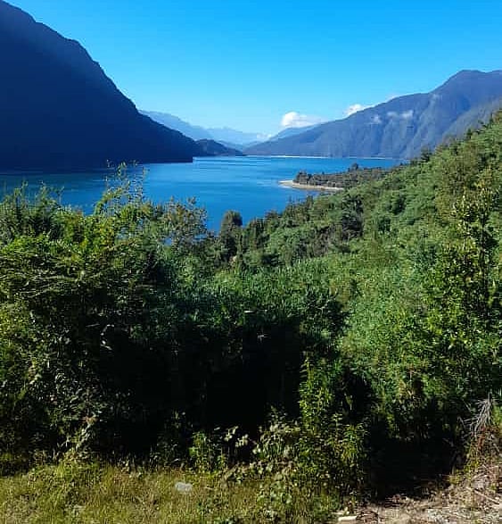 View of the Reloncavi Estuary, Tagua Tagua Lake, southern Chile.