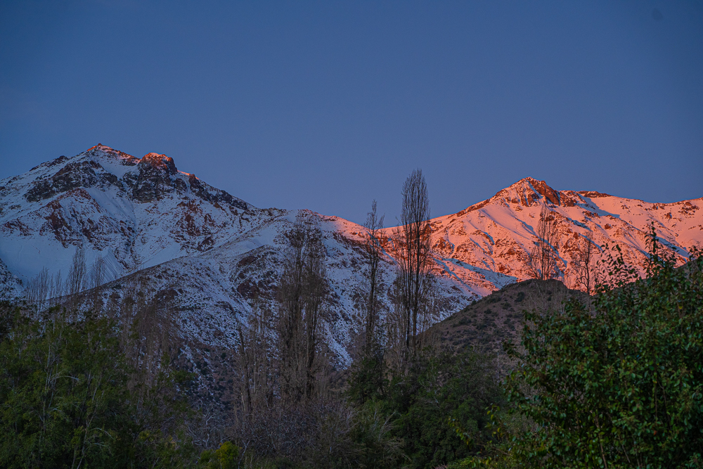 Mountains in the San Francisco Canyon, San Esteban, Chile