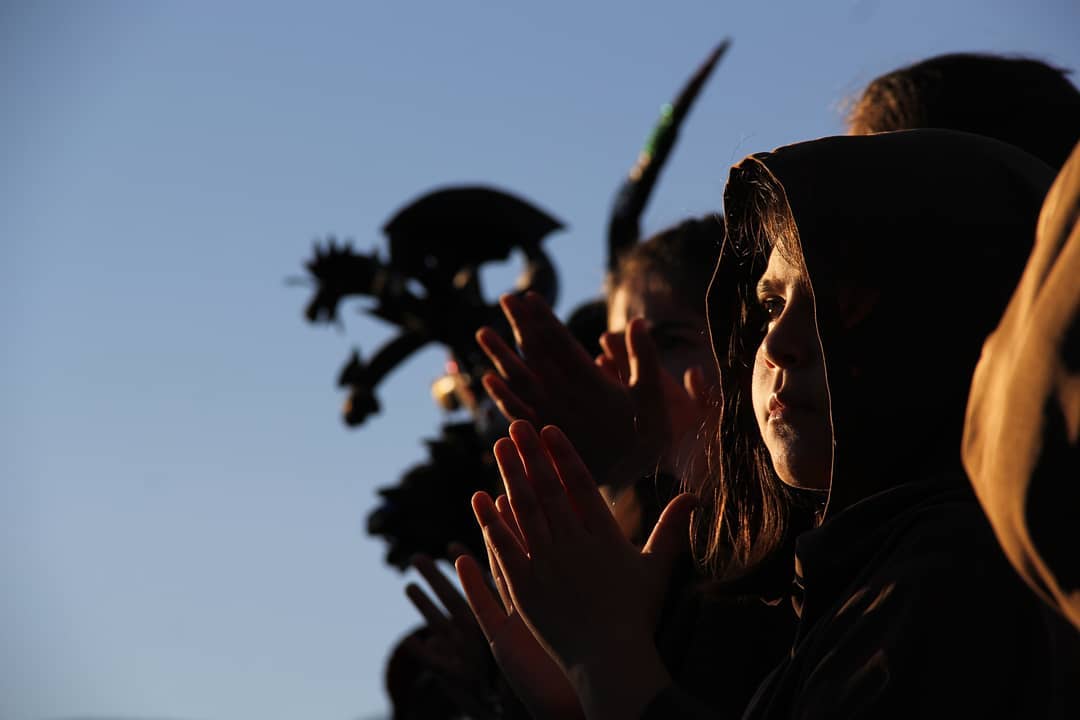 Niños en fiesta religiosa, Valle de Chalinga, norte de Chile