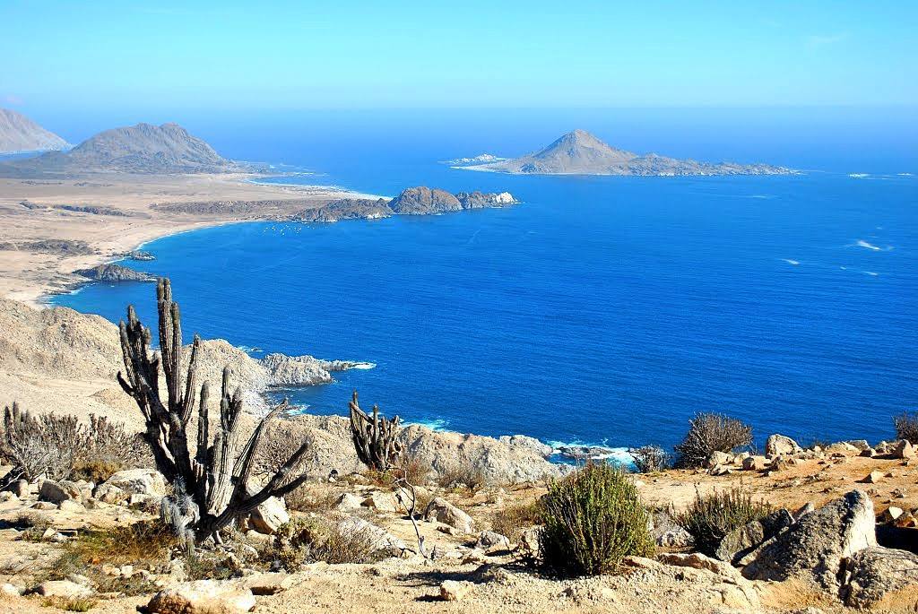 Pan de Azúcar National Park and the Pan de Azúcar island in the background