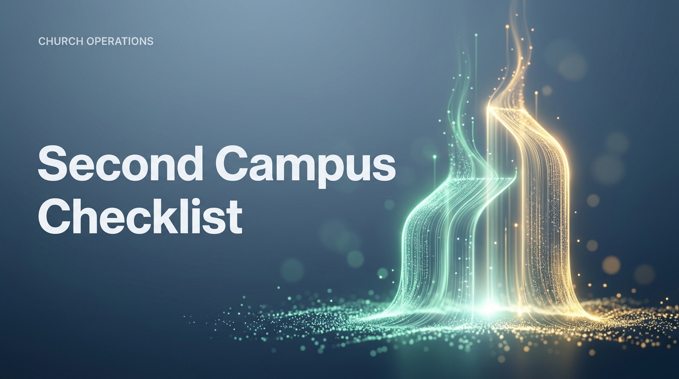Opening a Second Campus: An Operations Checklist for Growing Churches