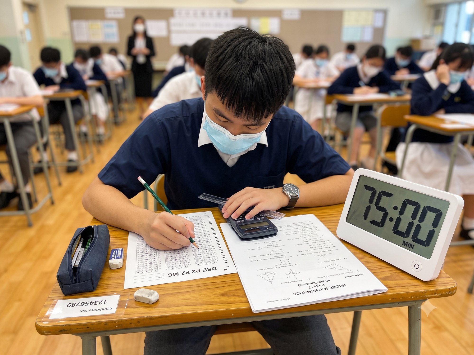DSE數學卷二時間分配：75分鐘45條MC，一個策略做晒