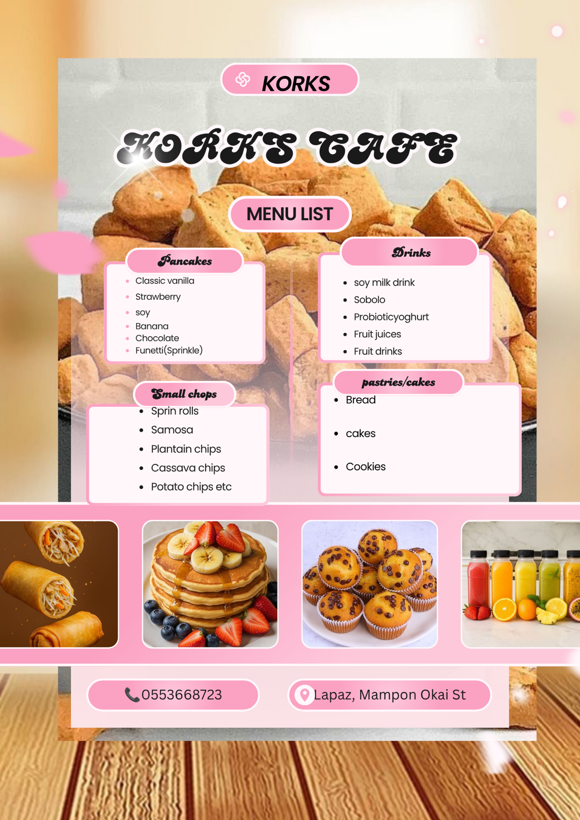 KORKS CAFE food in Accra