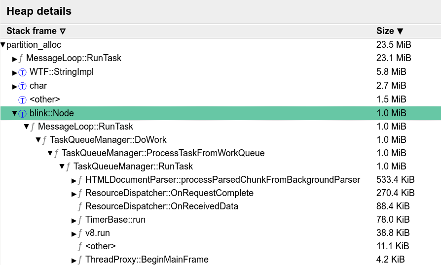 Heap Profiling With Memoryinfra