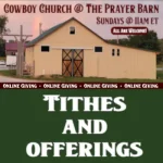 Prayer Barn Tithes and Offerings