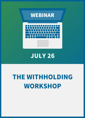 The Withholding Workshop: Form W-4 and 2023 Compliance Training