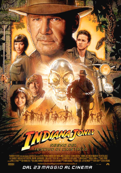 Indiana Jones e il Regno del Teschio di Cristallo.