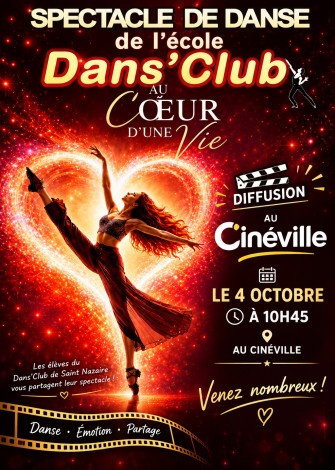 Affiche de Spectacle de danse de l'ecole Dans'Club