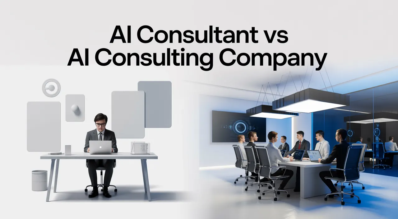 AI Consultant vs AI Consulting Company: Key Differences Before Hiring