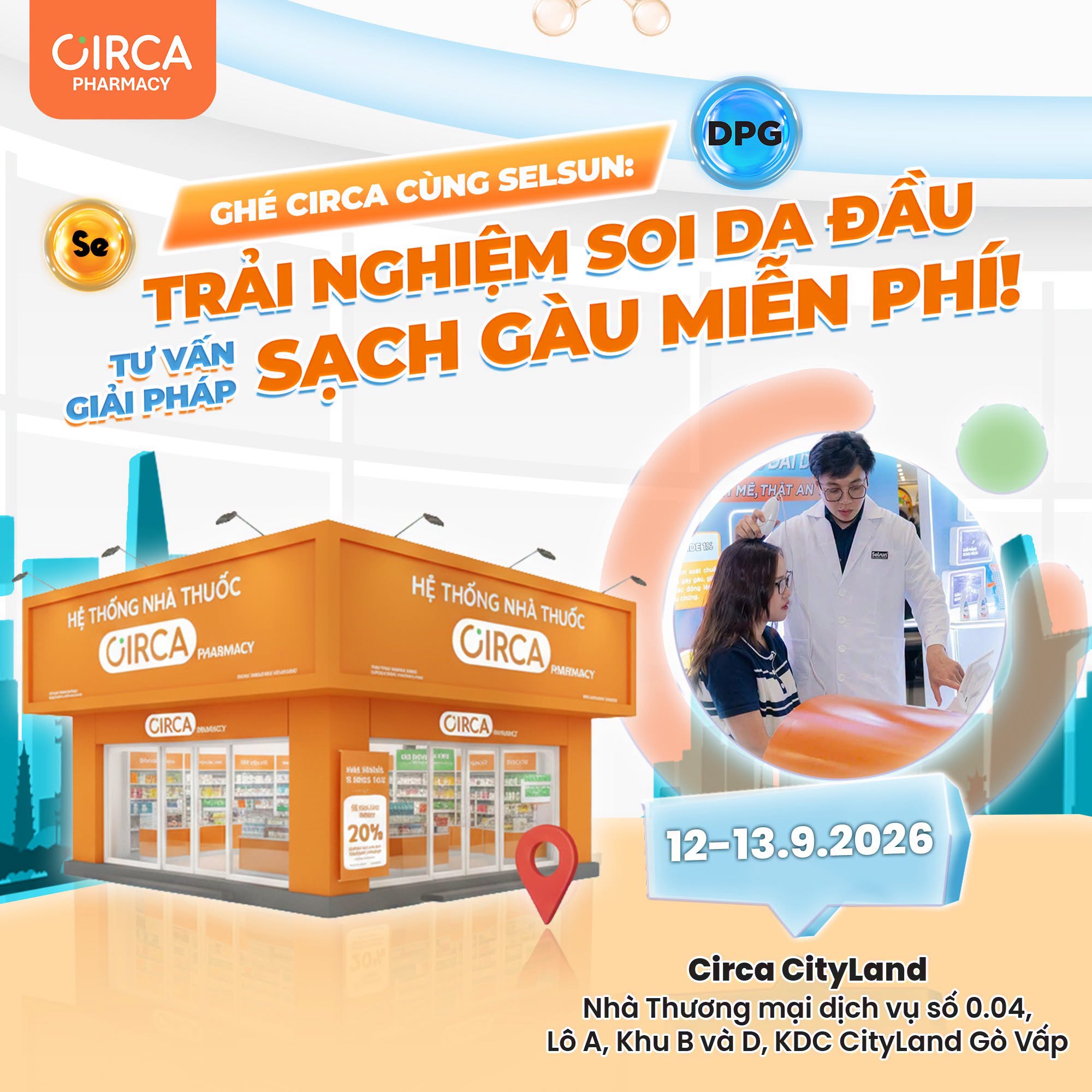 Ghé Circa Cùng Selsun: Trải Nghiệm Soi Da Đầu & Tư Vấn Giải Pháp Sạch Gàu Miễn Phí