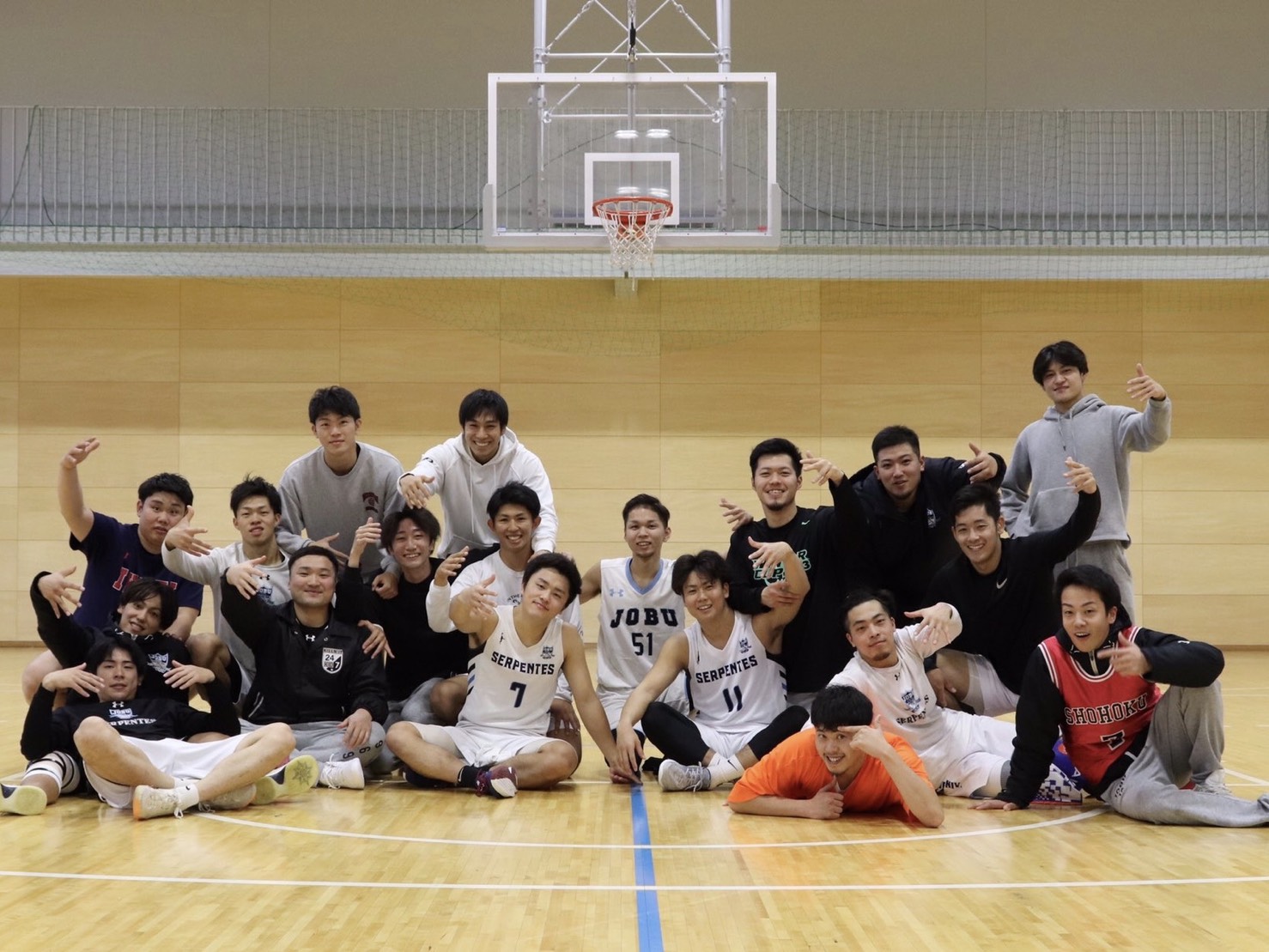 上武大学男子バスケットボール部の画像