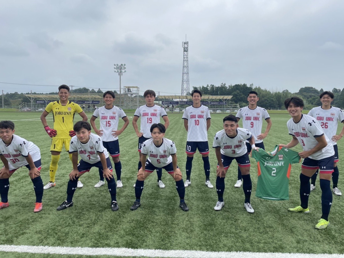 上武大学 サッカー部 ユニフォームセット - ウェア