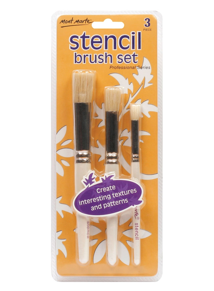 BMHS0007 Professional Stencil Brush Set 12, 8, 4