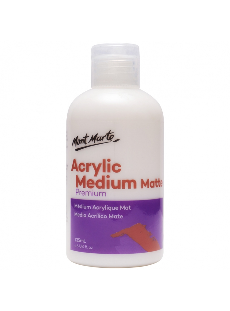 Acrylic Medium Matte Premium 135ml (4.6 US fl.oz) – Mont Marte Global