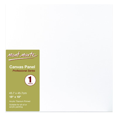 8x Mont Marte Studio Canvas Single Thick 22.9x12.7cm Mini