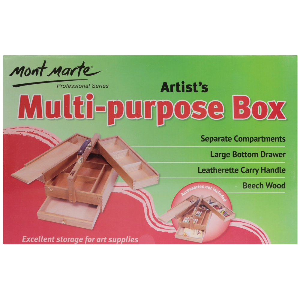 Mont Marte Multi-Purpose Wood Art Box – Art Shed Brisbane