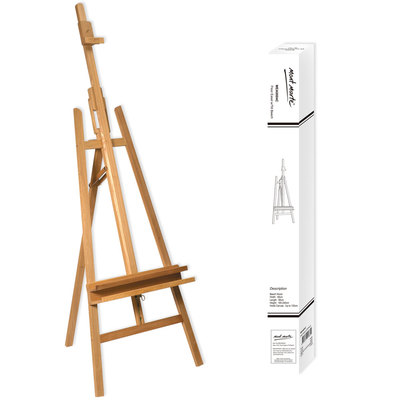 MEEDEN Wooden Easel Stand for Painting, Heavy Duty Floor Easel for Display,  Beechwood, Art Painting Easel for Adults, Holds Canvas up to 60 