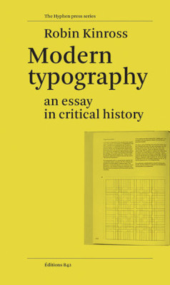 Modern Typography Robin Kinross タイポグラフィ Modern Typography