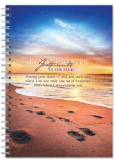 Journal Footprints In The Sand Wirebound