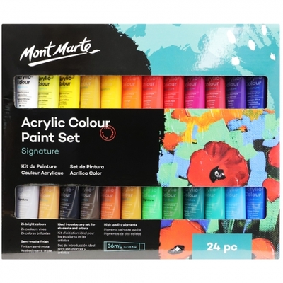 Mont Marte Signature Fabric Paint, 12pc x 0.7oz (20ml), Suitable for DIY  Fashion and Homewares