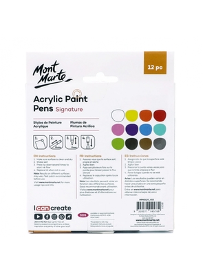 Acrylic Paint Pens Signature Fine Tip 1mm (0.039in) 12pc