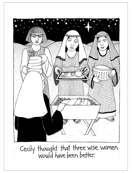 Three Wise Women Cecily Tea Towel Three Wise Women Cecily Tea Towel