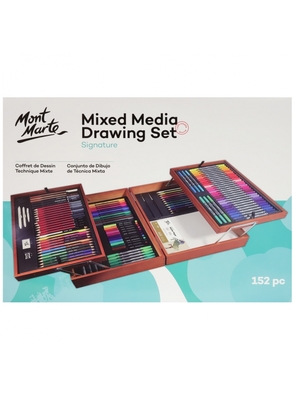 Mont Marte Signature Sketching Set In Wooden Box 21pc