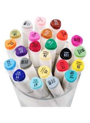 24pc Twin Tip Alcohol-based Markers