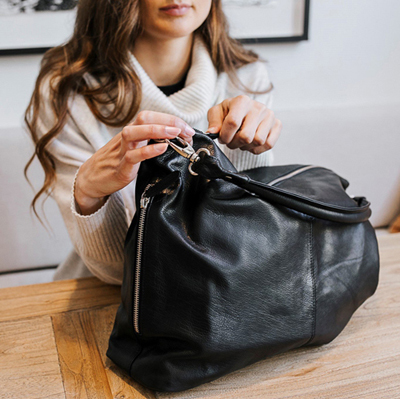 Adele Bag - Black - Leather Shoulder Bag – Escudero & Co