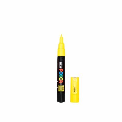 Uniball POSCA Extrafine Bullet Tip PC-1M 0.7mm - Yellow UPP1YE