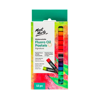 Mont Marte Premium Watersoluble Oil Pastels in Tin Box 24pc 