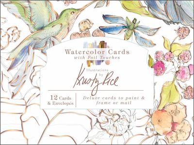 Watercolor Cards with Foil Touches - Illustrations by Kristy Rice