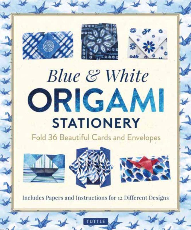 Blue & White Origami Stationery Kit