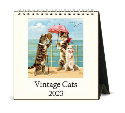 Desk Calendar - Cavallini & Co. Vintage Cats 2023