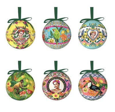 Mexican Folklore Large Bauble Set 6 Mexican Folklore Large Bauble Set 6