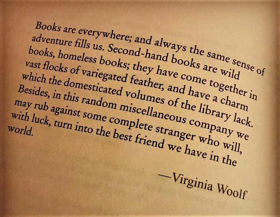 second hand books quote woolfe